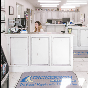Brenda, Service Writer at the front of our desk, ready to help | Dickerson Automotive