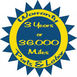 3 Years or 36 000 Miles Warranty | Dickerson Automotive