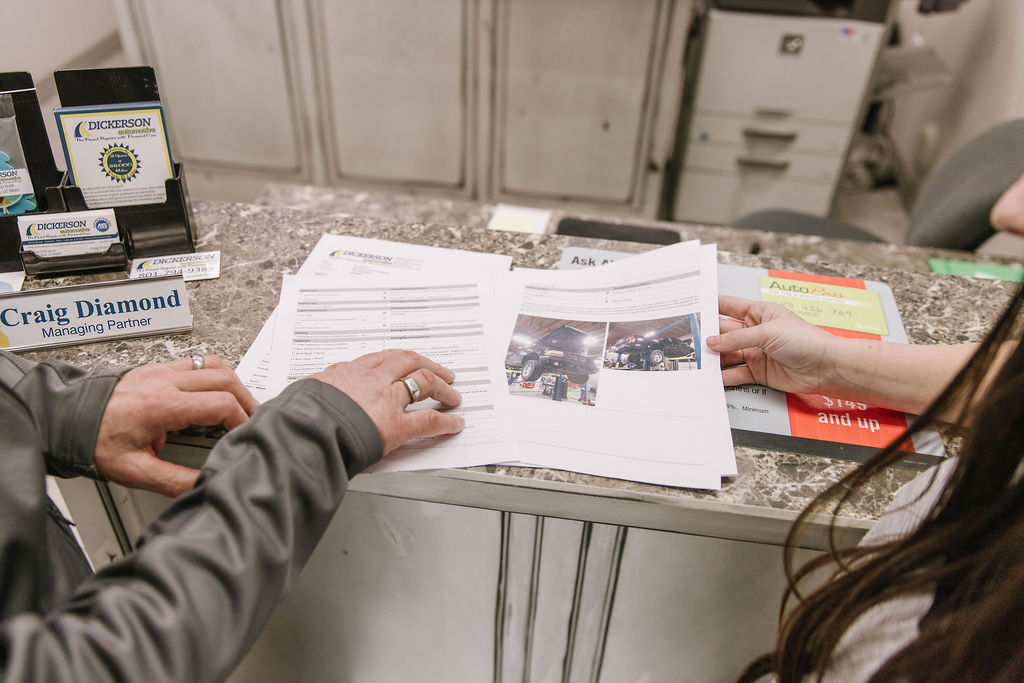 Documents on the table